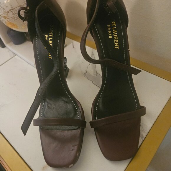 Saint Laurent Paris Logo Heels - Picture 6 of 8